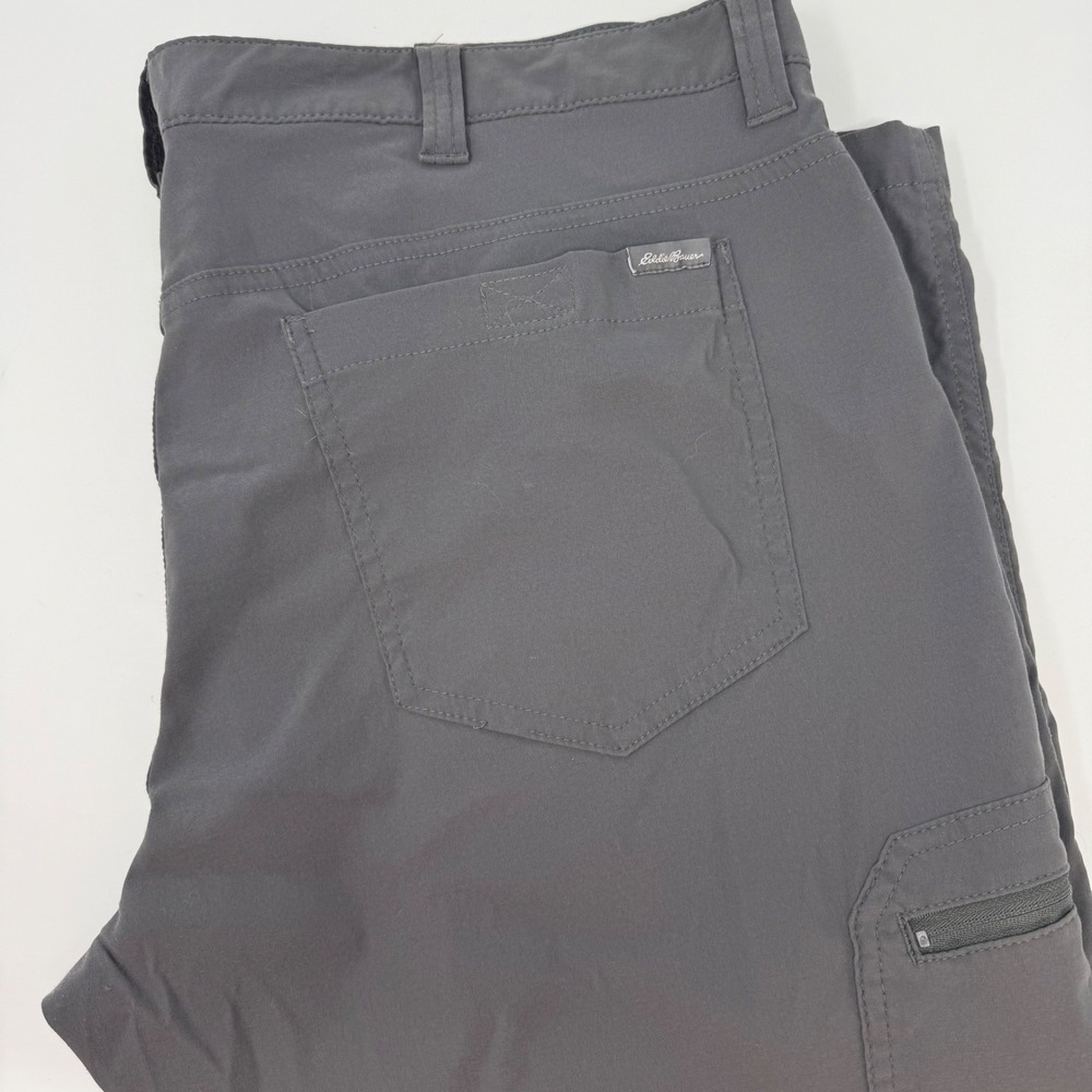 Eddie Bauer First Ascent Guide Pro Mens Gray Hiking Cargo Pants 38x30 FLAW